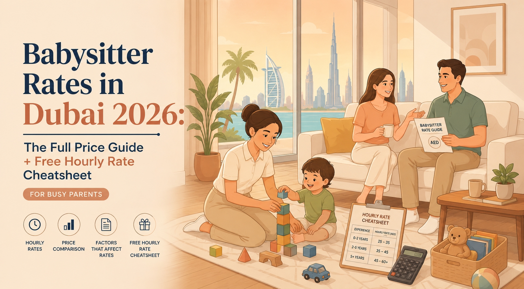 Babysitter rates in Dubai 2026